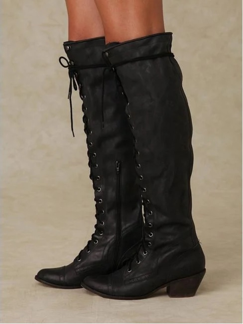Free People x Jeffrey Campbell Joe Lace Up Boots
